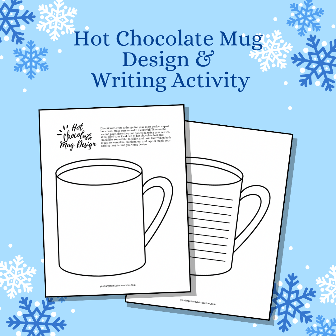 hot chocolate mug design square